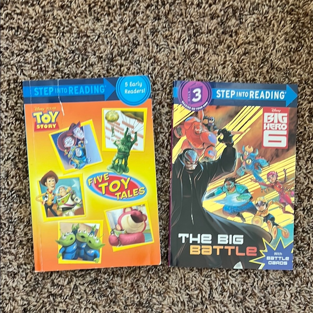 Kids Toy Story and Big Hero 6 Books